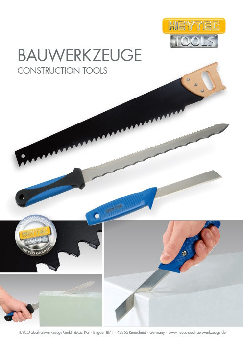 Інструменти для будівельників HEYTEC