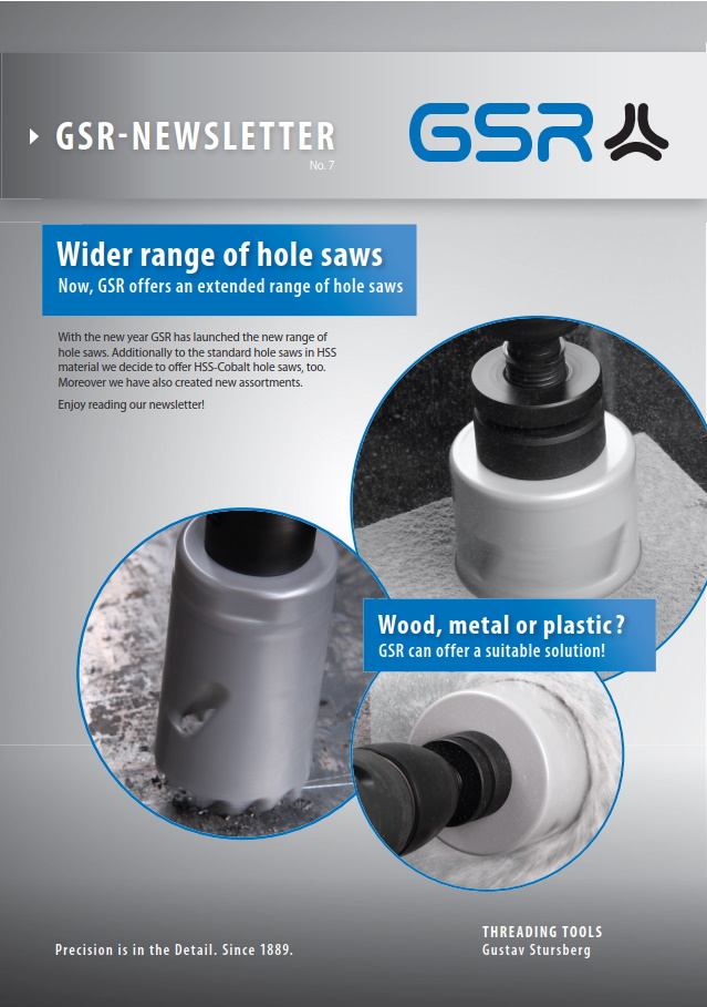 GSR newsletter: Hole Saws